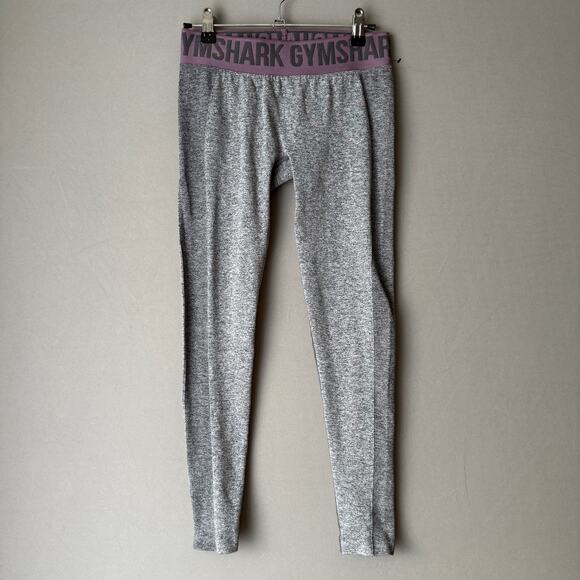 Gymshark sz XS gray‎ purple yoga fitness leggings - Picture 1 of 7
